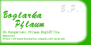 boglarka pflaum business card